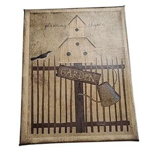 Planting Thyme 8x10 Vintage Barn Door Canvas Wall Art